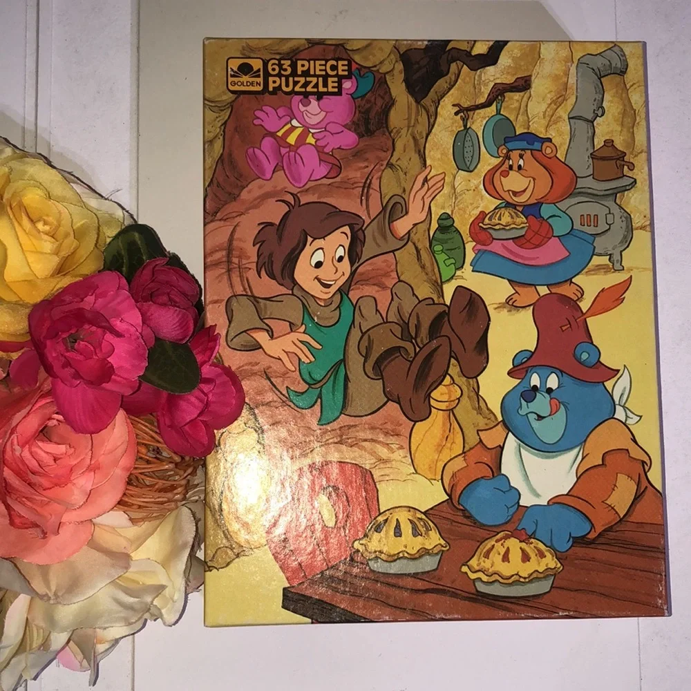 Disney Gummi Bears Cartoon Puzzle 1986 Gummi Bears Puzzle Vintage Disney